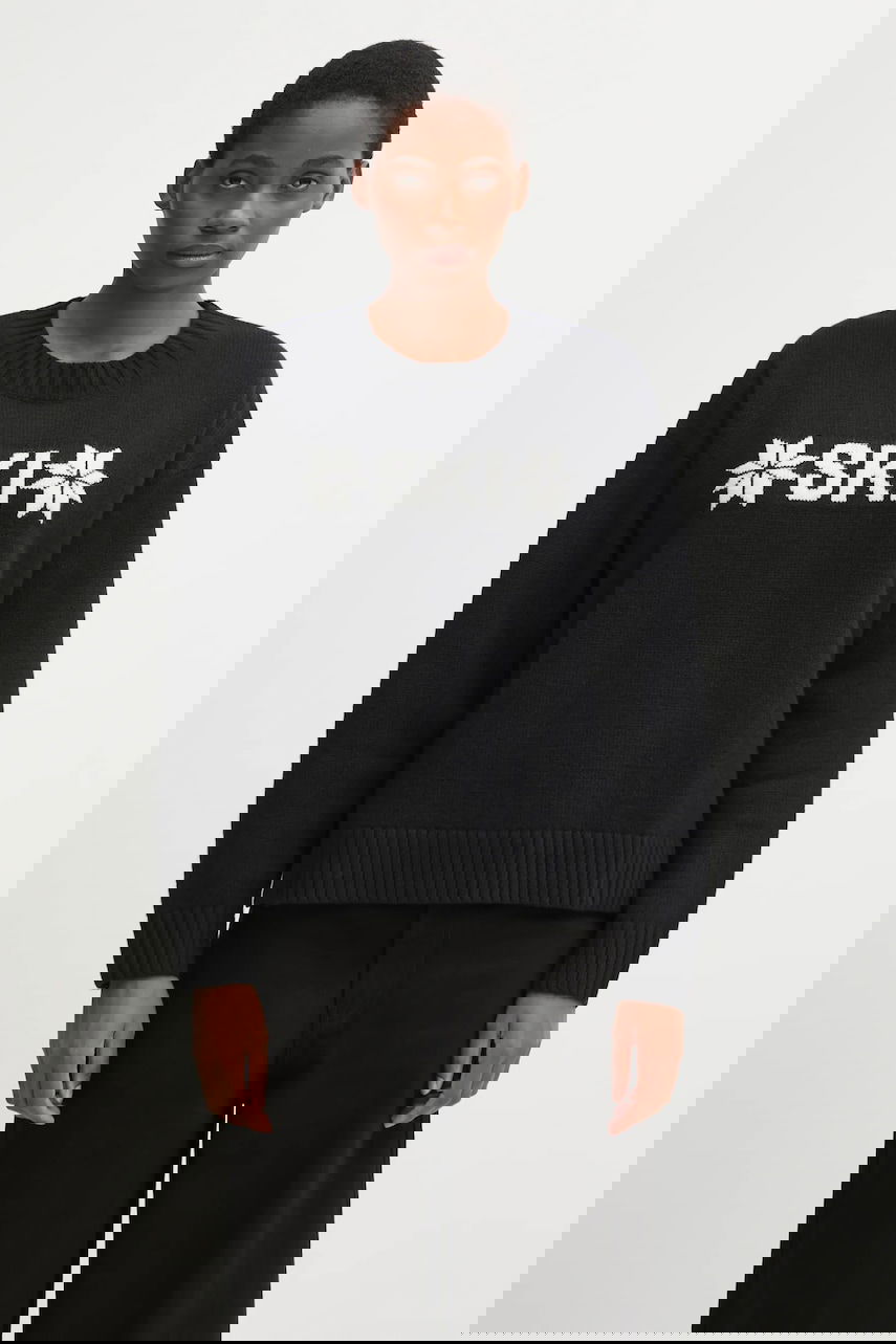 Пуловер Helly Hansen BLISS Wool Blend Ski Sweater with Snowflake Graphic Черно | 54604, 0
