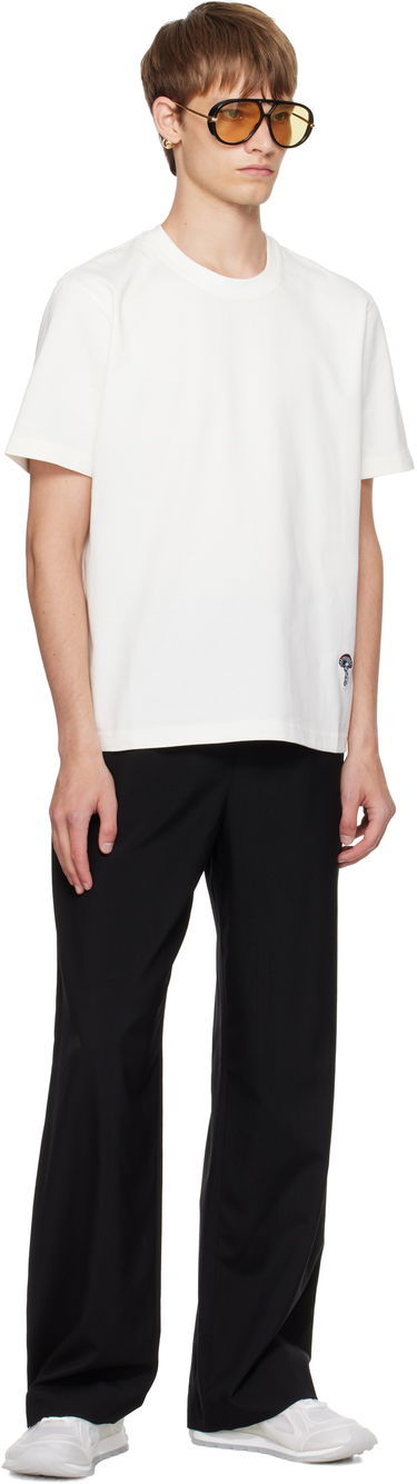 Тениска Bottega Veneta Bottega Veneta Cotton T-Shirt with Small Logo Бяло | 838959V4N509071, 3