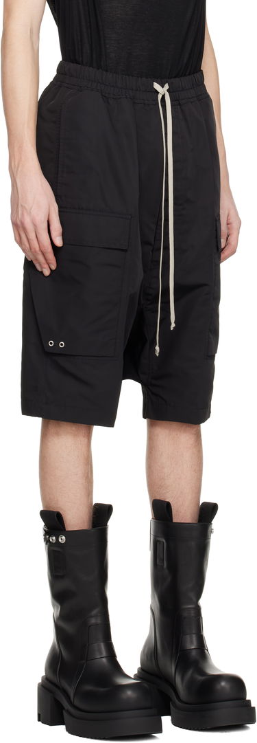 Къси панталони Rick Owens Rick Owens Hollywood Cargo Pods Shorts Черно | RU01E5389 FT, 1