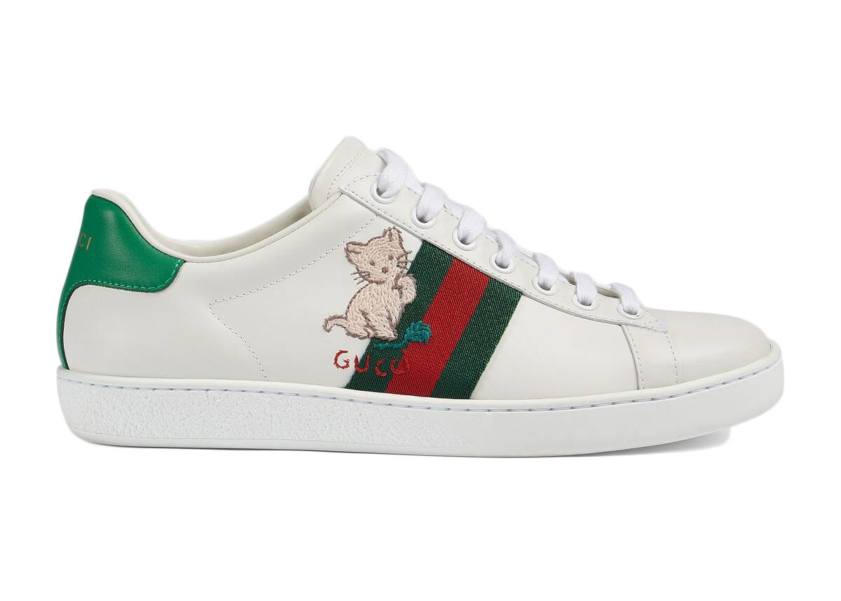 Кецове и обувки Gucci Ace 'Kitten' (W) Бяло | 630616 1XG60 9114, 0
