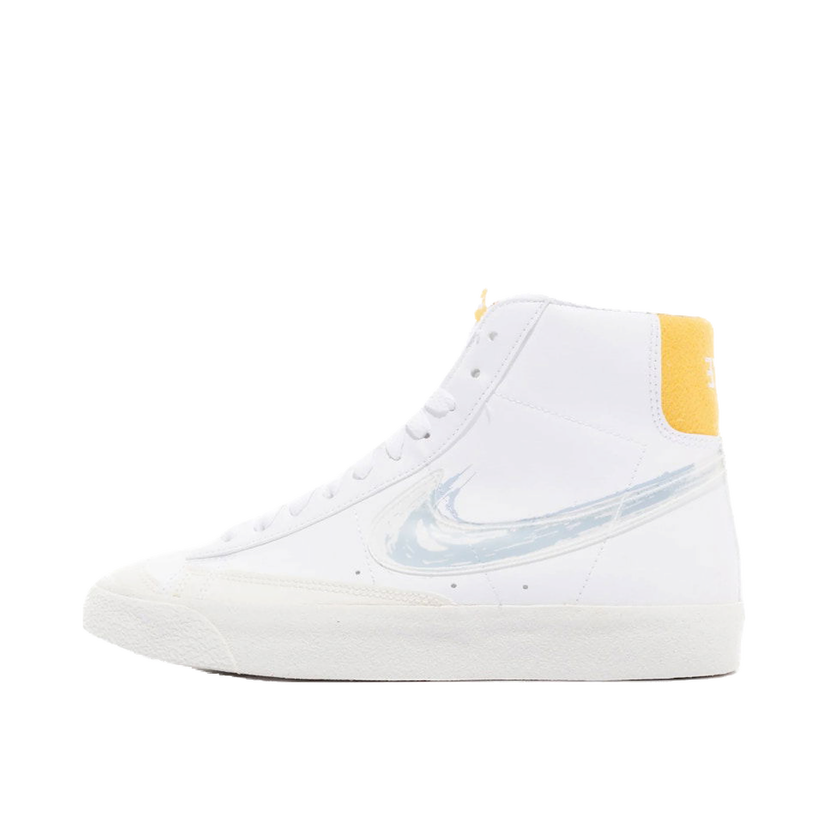 Кецове и обувки Nike Blazer Mid 77 Painted Swoosh Бяло | DX3070-100