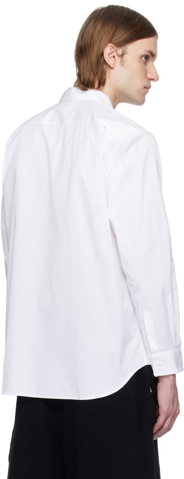 Риза Comme des Garçons Comme des Garçons Cotton Poplin Check Appliqué Shirt Бяло | FO-B007-051, 2