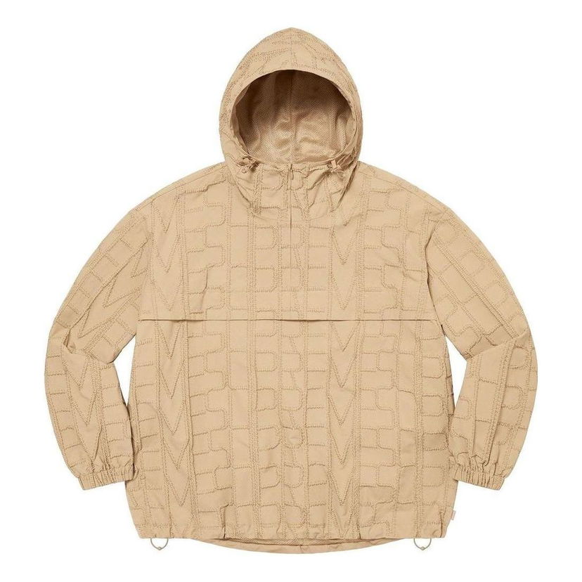 Ветровка Supreme Repeat Stitch Anorak Hoodie Бежово | SUP-SS23-169