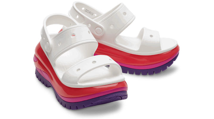 Кецове и обувки Crocs Mega Crush Sandals "White" Бяло | 207989-94S, 1
