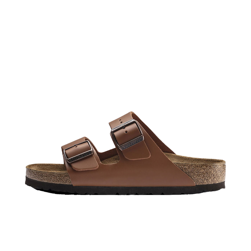 Кецове и обувки Birkenstock Arizona Natural Leather Narrow Fit Кафяво | 1019075