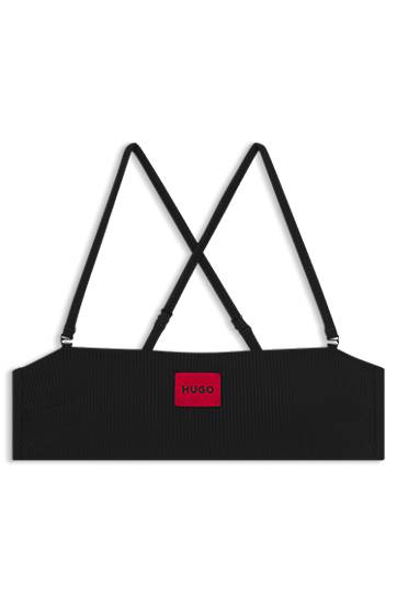 Бански BOSS HUGO Bandeau Bikini Top Черно | 50545483, 0