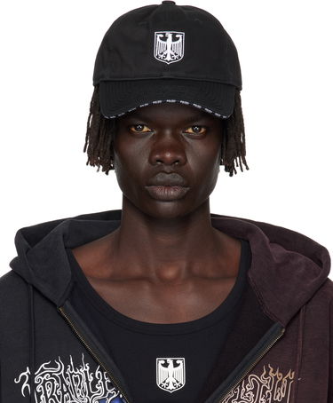Шапка с козирка VETEMENTS Vetements Polizei Logo Cap Черно | UH76CA300BW, 0