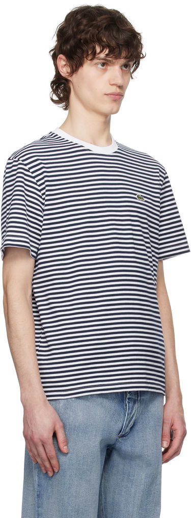 Тениска Lacoste Striped Heavy T-Shirt Синьо | TH9749_522, 1