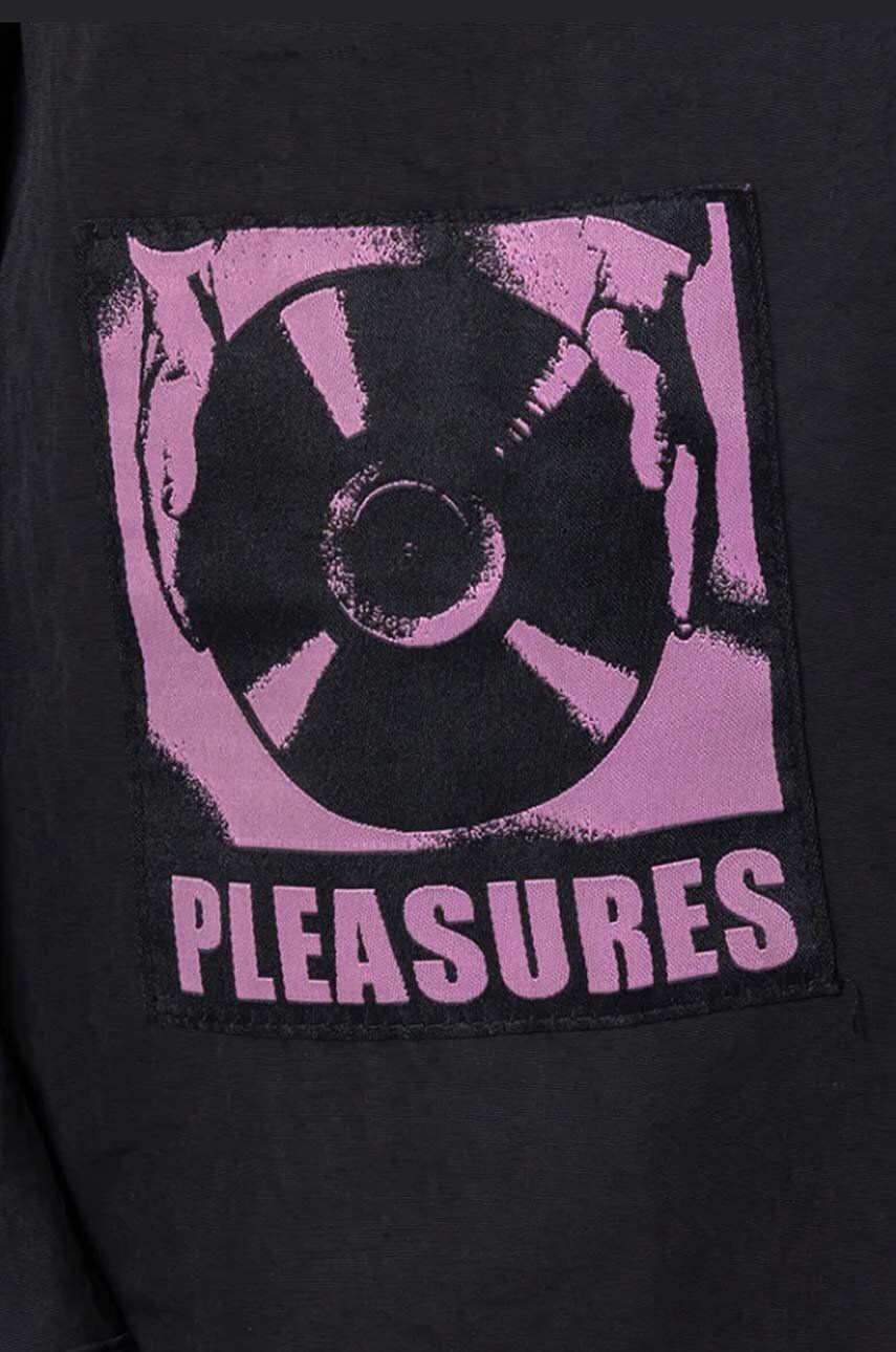 Риза Pleasures Stare Long Sleeve Overshirt Черно | P23SP013, 1