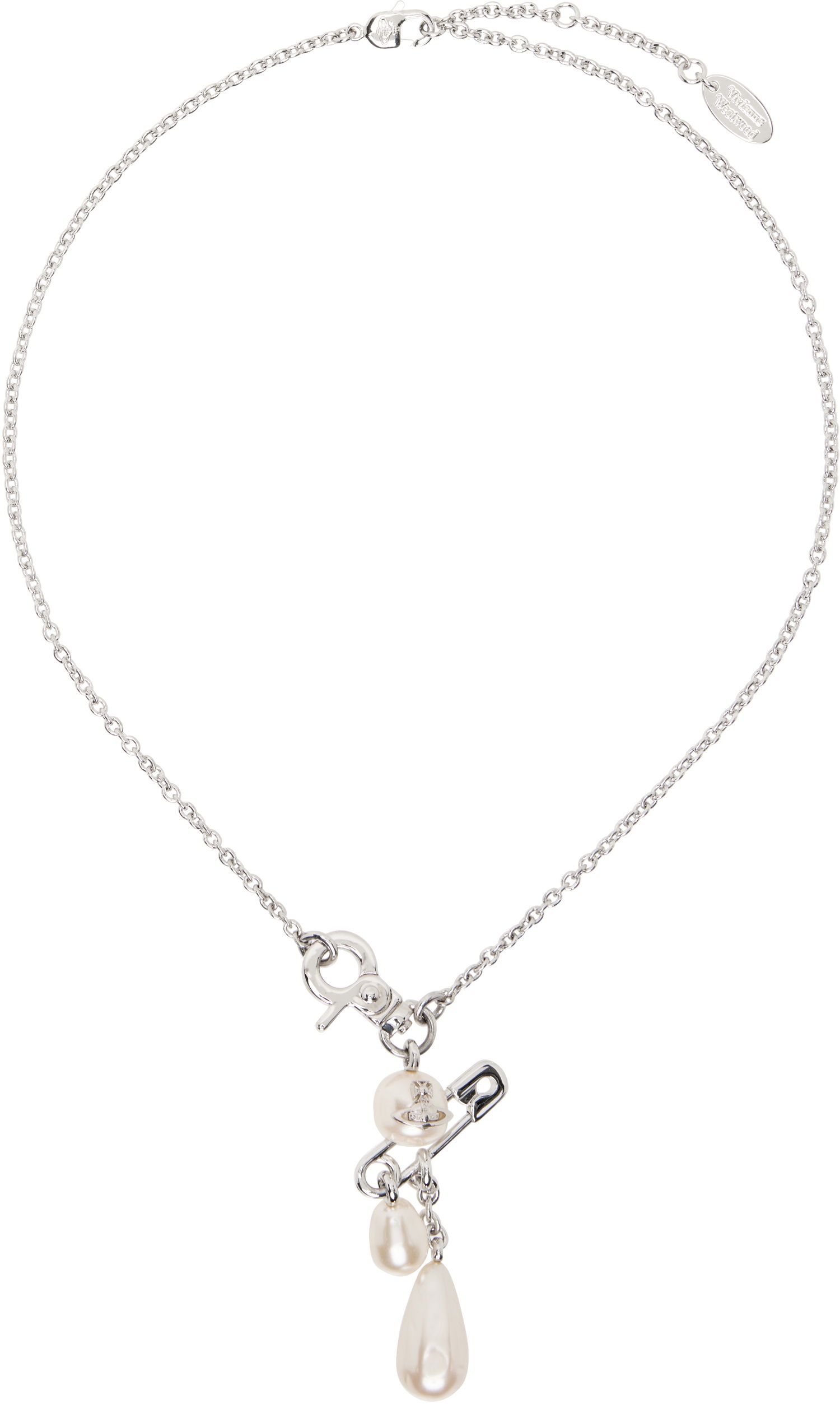 Колие Vivienne Westwood Vivienne Westwood Claude Small Pearl Pendant Necklace Металик | 63010135-02P103-, 0