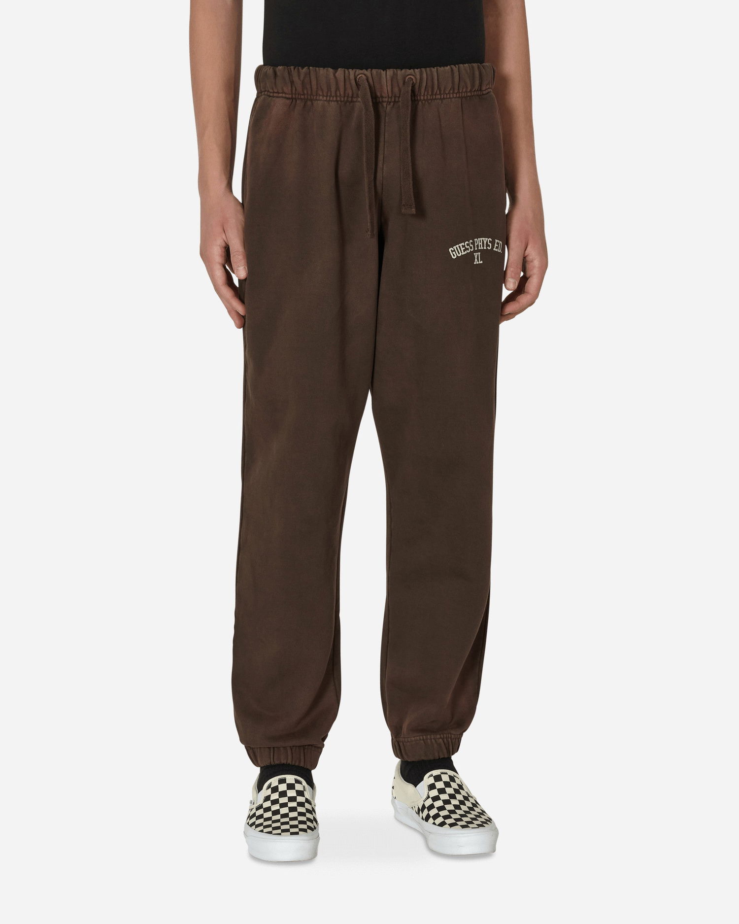 Спортни панталони GUESS Washed Terry Sweatpants Кафяво | M2BQ10KBB40 G1CG, 0