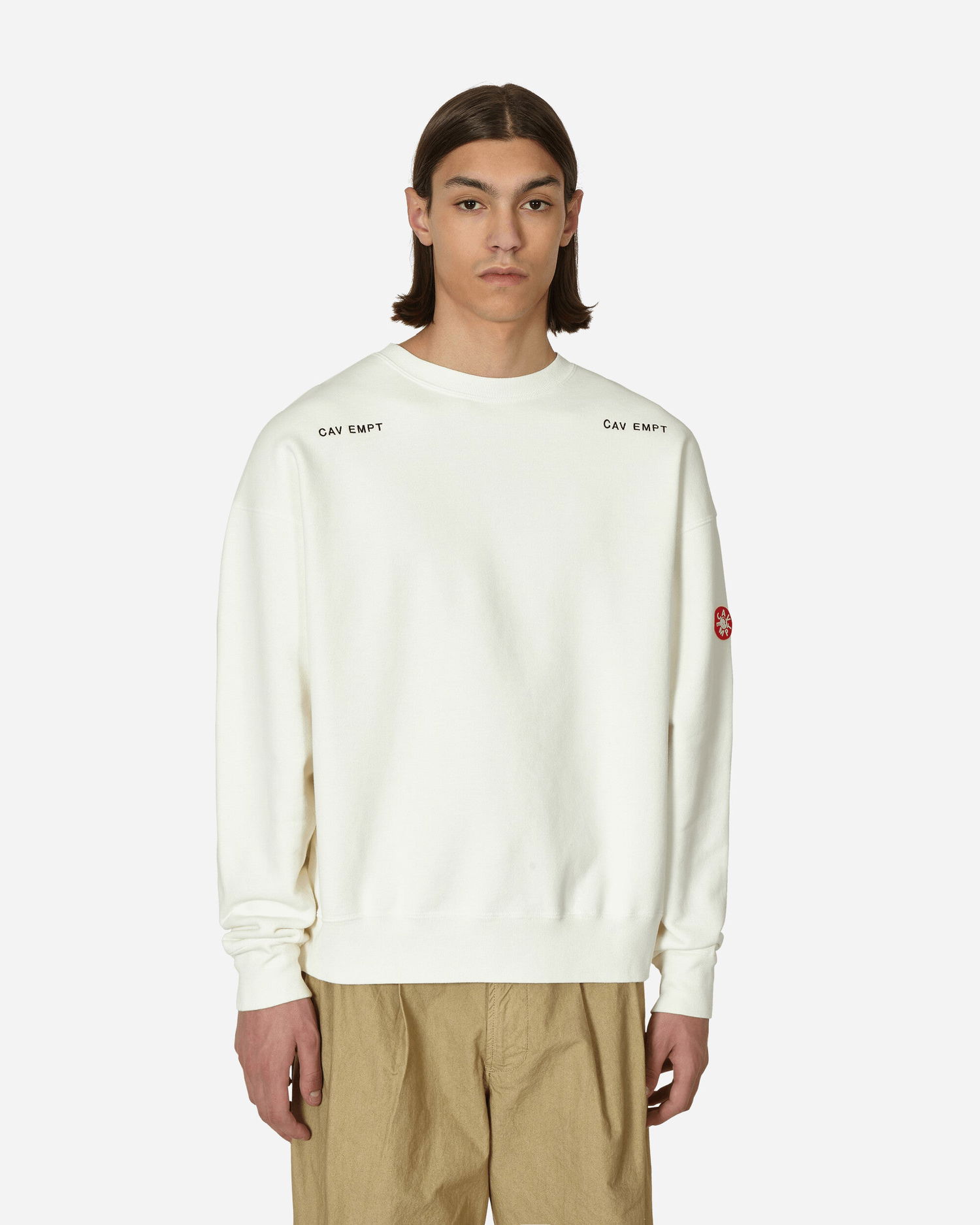Пуловер Cav Empt Washed Crewneck Бежово | CES23CS04 001, 0