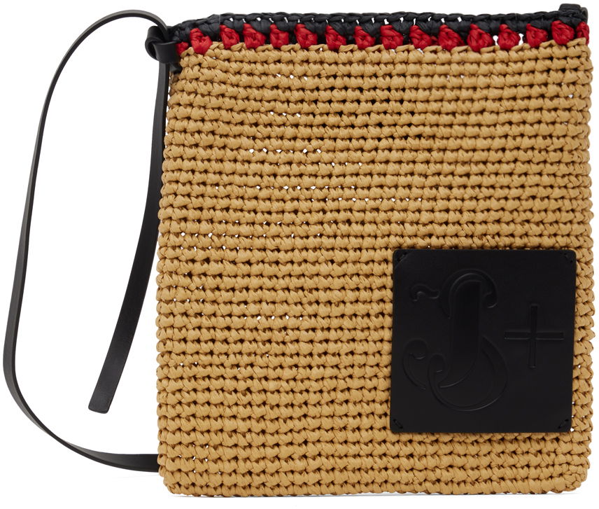 Чанта през рамо Jil Sander Crochet Crossbody Bag Бежово | J42WG0018_P6667, 0
