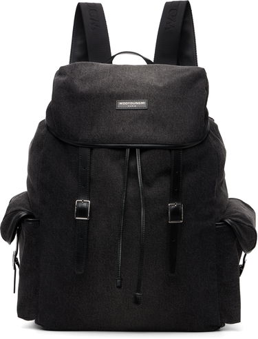 Раница WOOYOUNGMI Flap Top Denim Backpack Сиво | W253BA01, 0