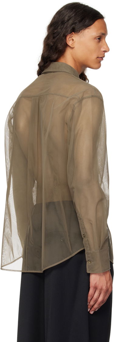 Риза Simone Rocha Simone Rocha Sheer Embellished Shirt Зелено | 5289TB 0069, 2