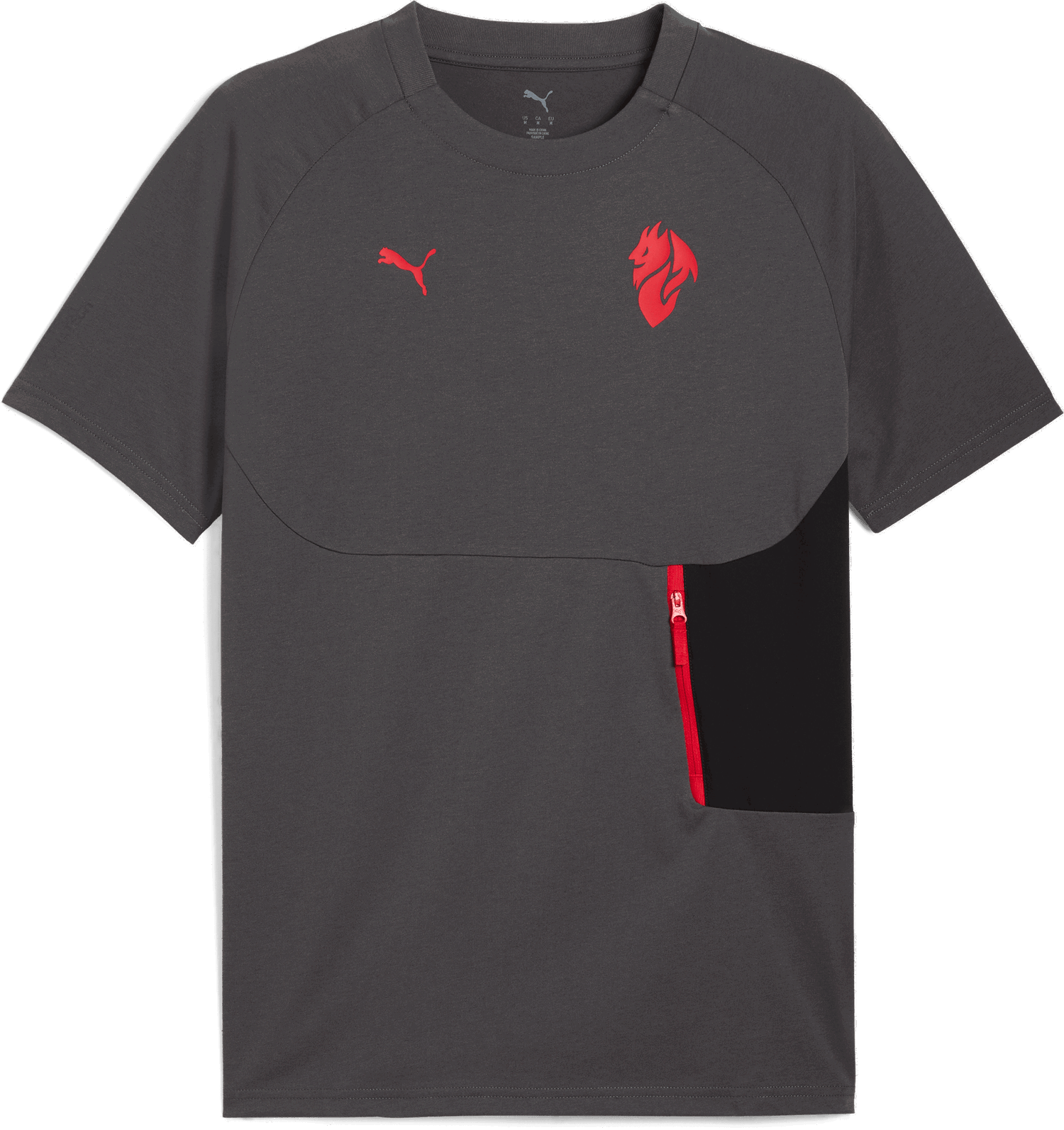 Тениска Puma AC Milan TECH Pocket T-Shirt Сиво | 782393-15, 0