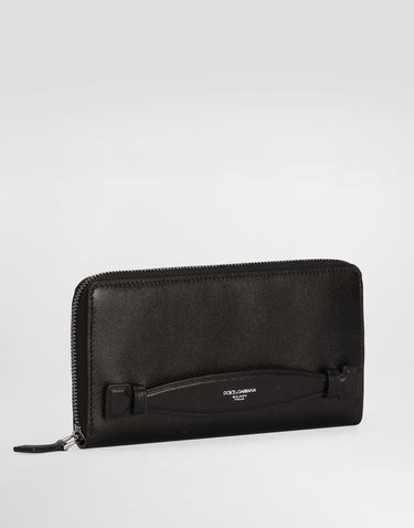 Портфейл Dolce & Gabbana Dolce & Gabbana Calfskin Zip-Around Wallet Черно | BP1672AV95680999, 1