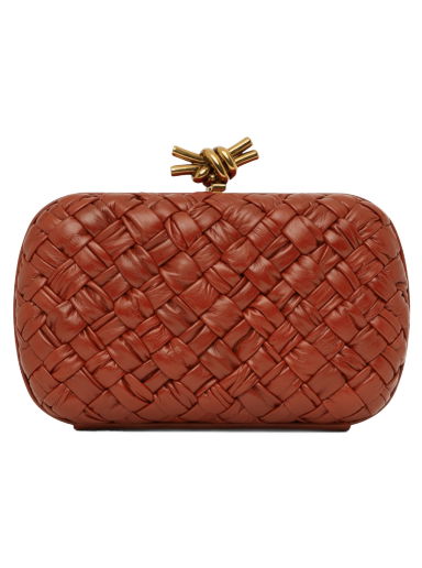 Дамска чанта Bottega Veneta Knot Minaudiere Clutch Червено | 717622 V2H41