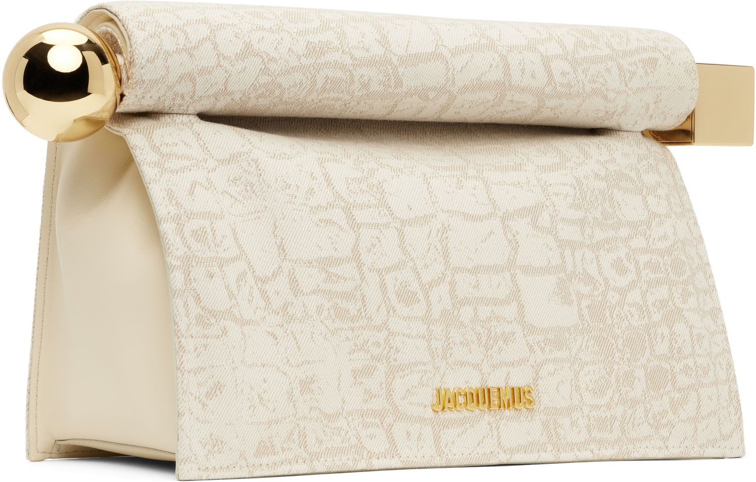 Дамска чанта Jacquemus Jacquemus 'The Rond Carré' Clutch Bag Бежово | 25E233BA356-1731, 1