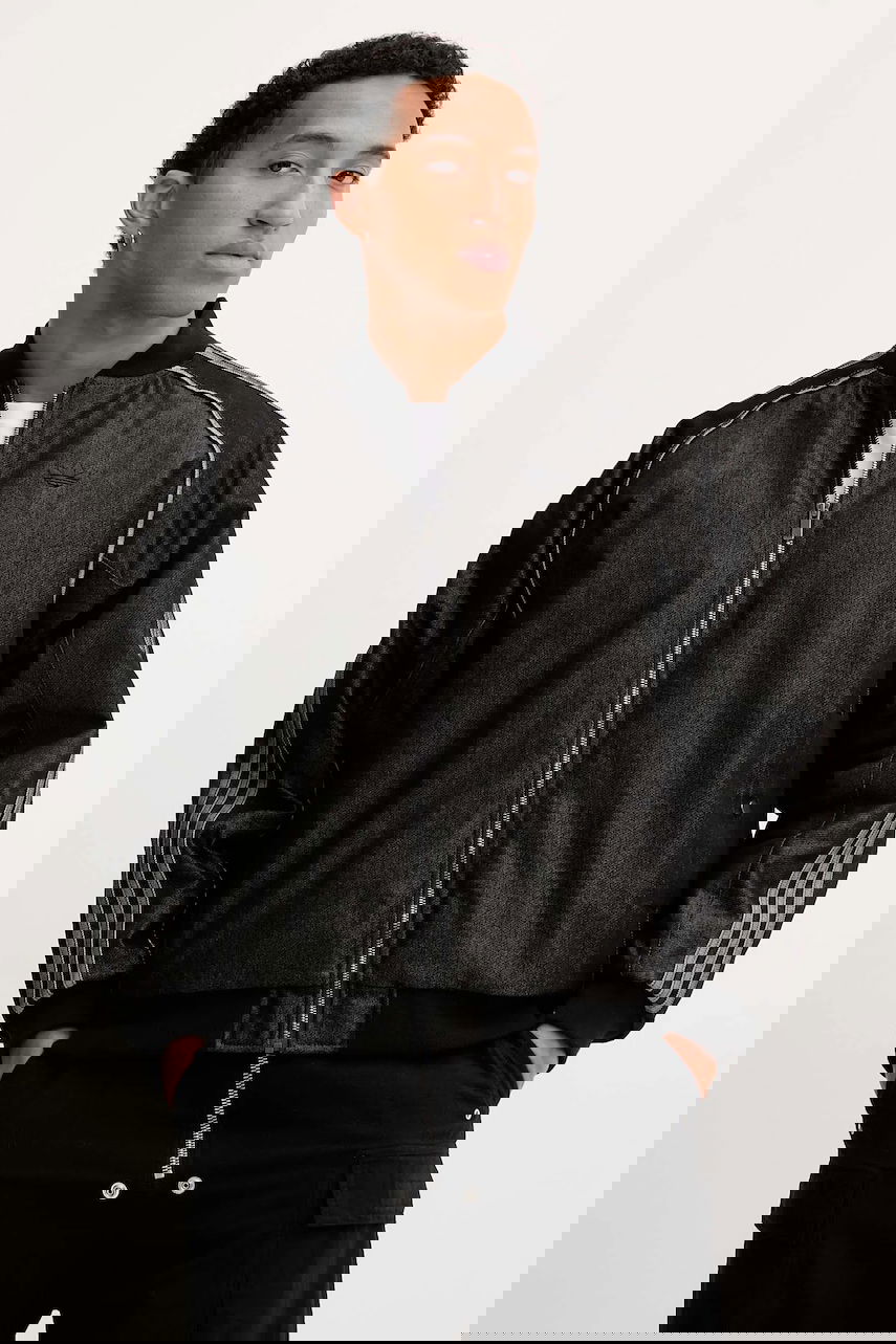 Яке бомбър adidas Originals adidas Originals Denim Bomber Jacket Oversize Черно | JY2796, 0