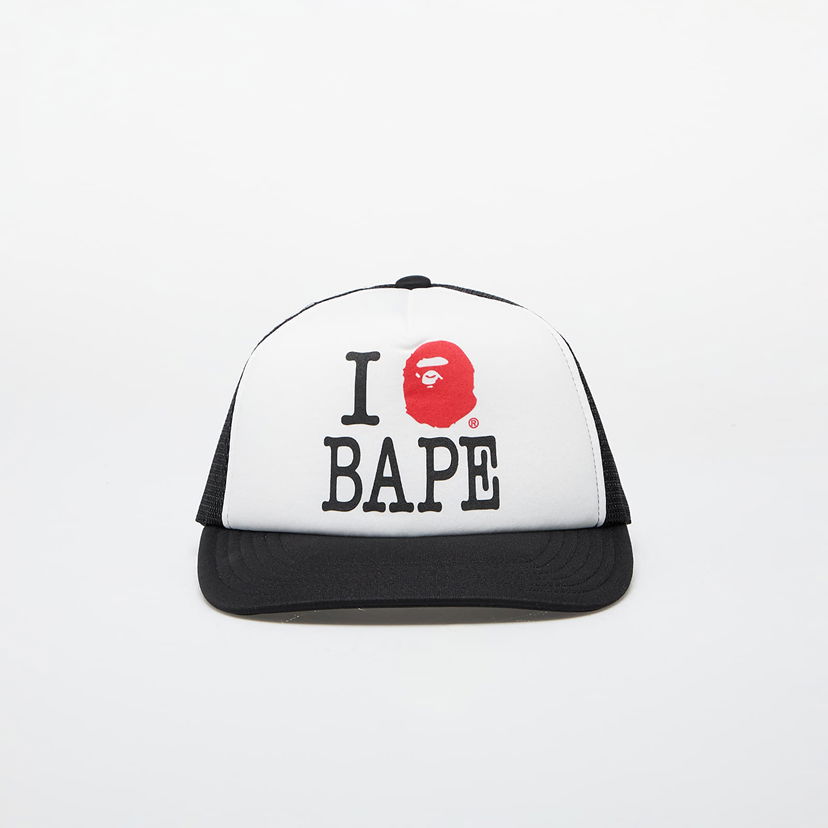 Шапка с козирка BAPE I Love Bape Mesh Cap M Black Черно | 001CPK801008M BLK