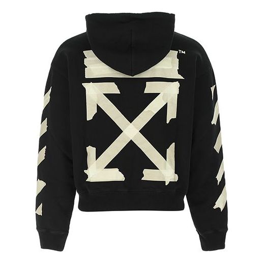 Суитчър Off-White Tape Arrows Over Hoodie Черно | OMBB037R20E300021048, 0