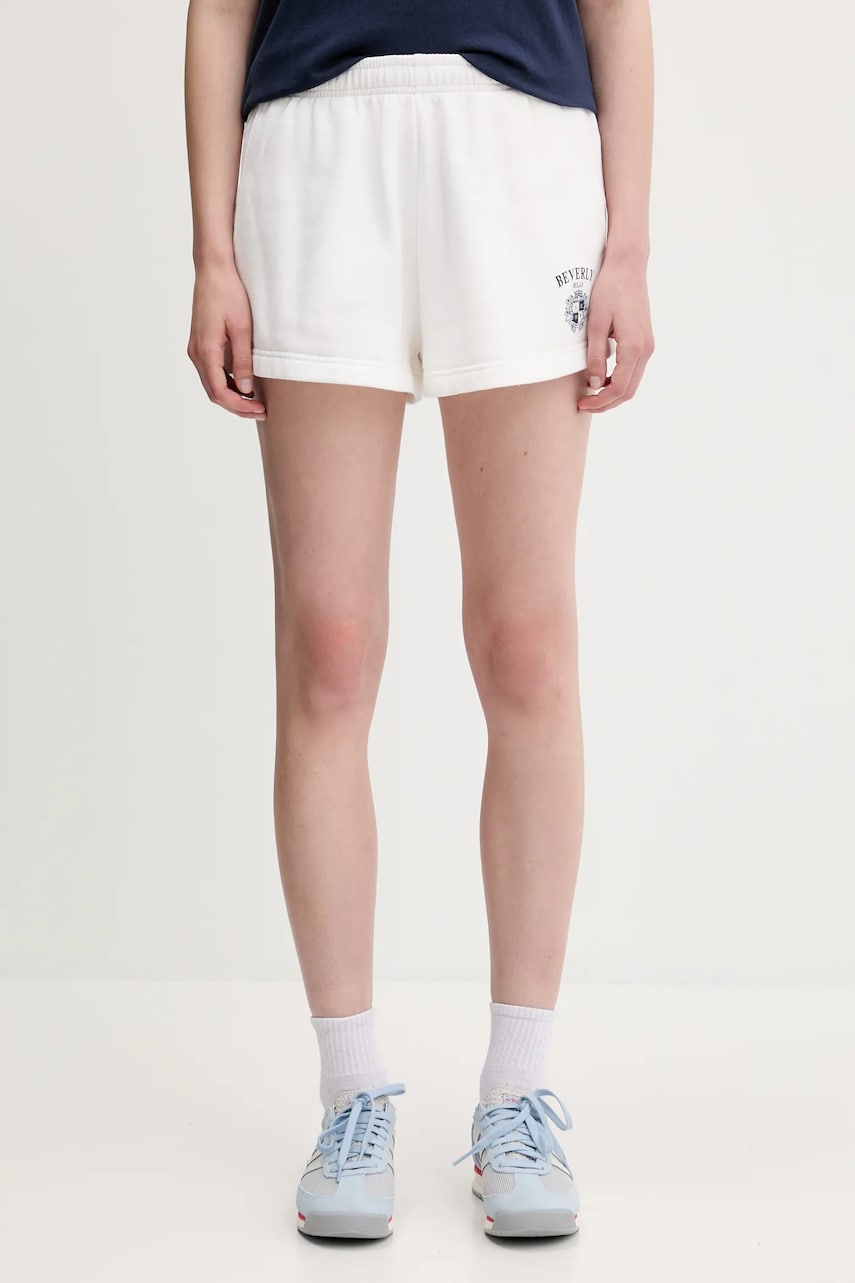 Къси панталони Sporty & Rich Sporty & Rich Bh Crest Soft Disco High Waist Shorts Бяло | SH052626256WH01, 0