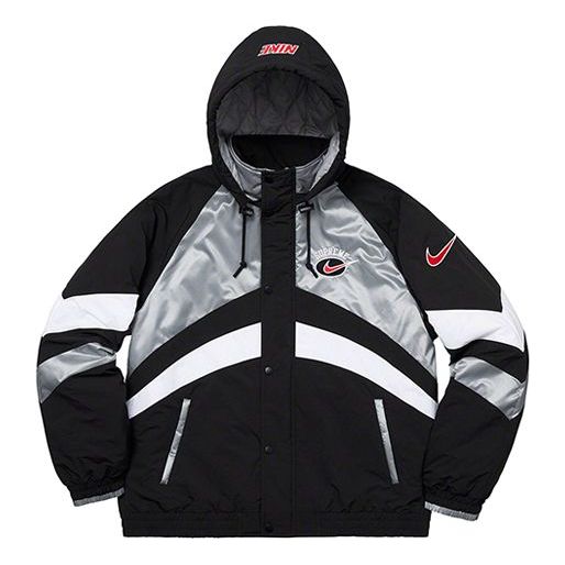 Пухо яке Supreme Nike Hooded Sport Jacket Черно | SUP-SS19-10137, 0