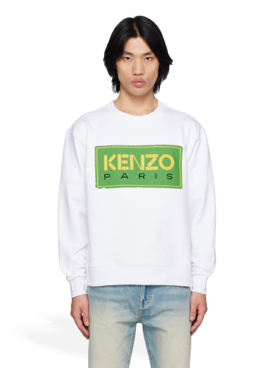 Пуловер KENZO Paris Embroidered Бяло | FD55SW4474ME