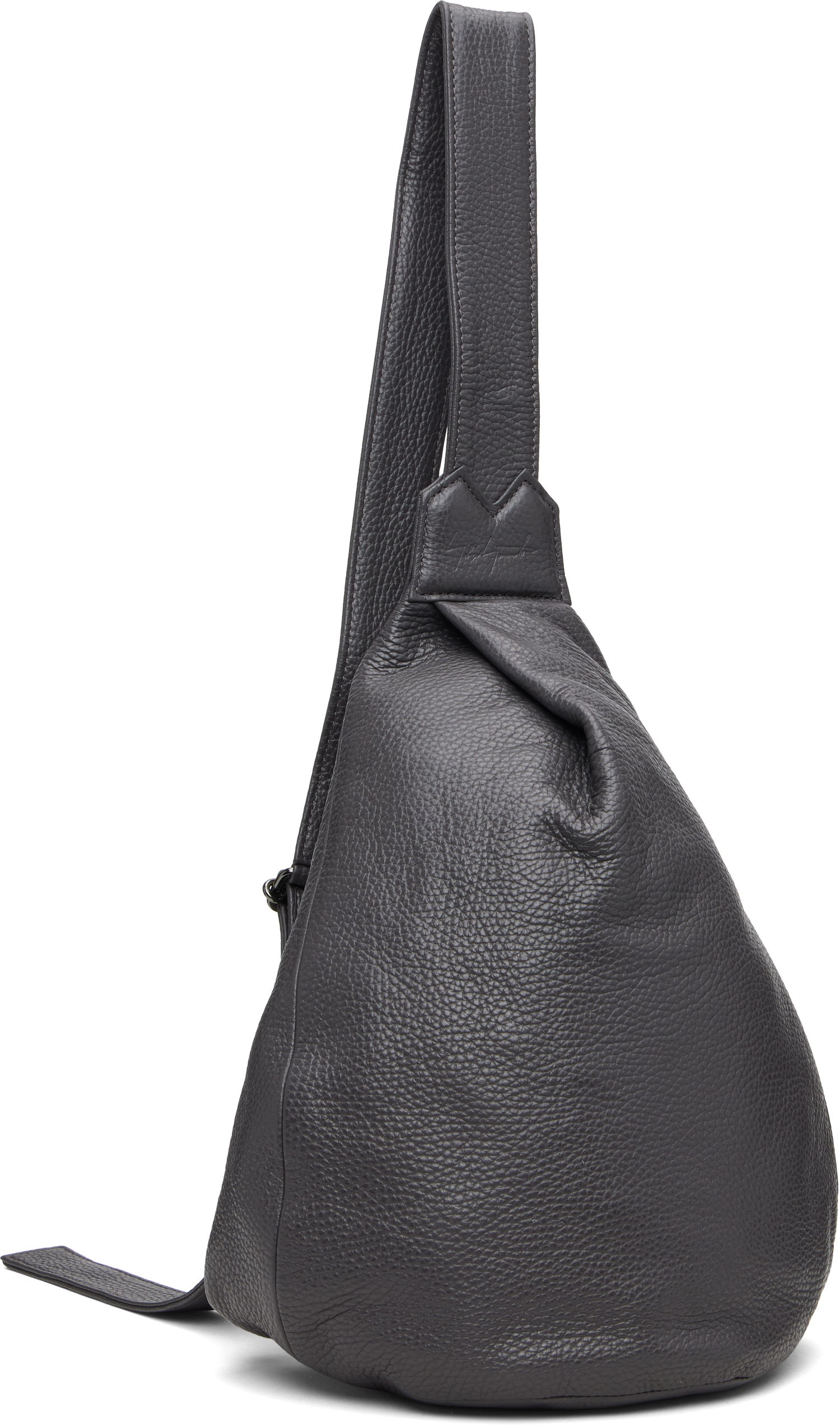 Чанта през рамо Yohji Yamamoto YOHJI YAMAMOTO Tuck Small Sling Bag Сиво | DM-I92-707, 1