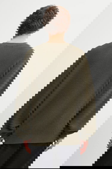 Пуловер DAILY PAPER Ribbed Crew Neck Sweater Band Knit Зелено | 2522025, 2