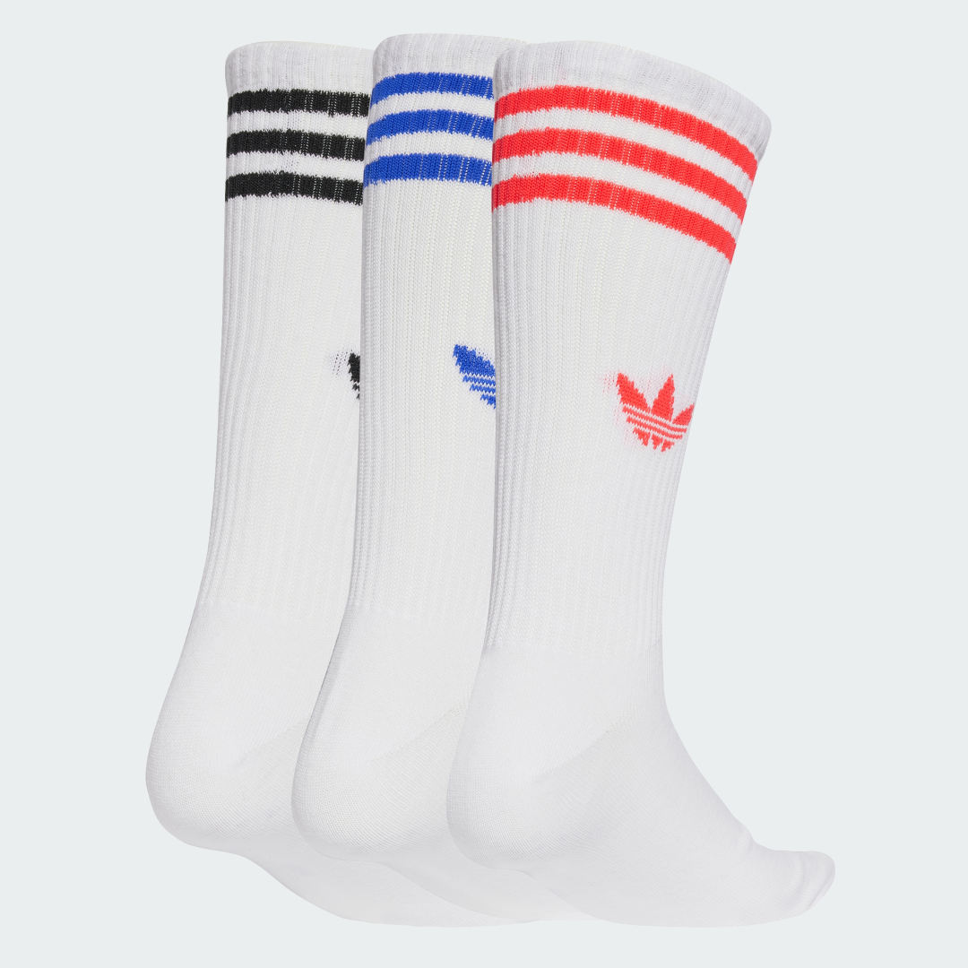 Чорапи adidas Performance 3-Stripes High Crew Socks - 3 Pairs Бяло | JV7419, 0