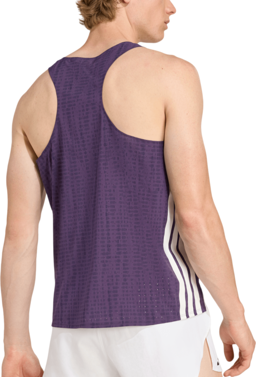 Потник adidas Originals Adizero Running Tank Top Лилаво | jp3773, 1