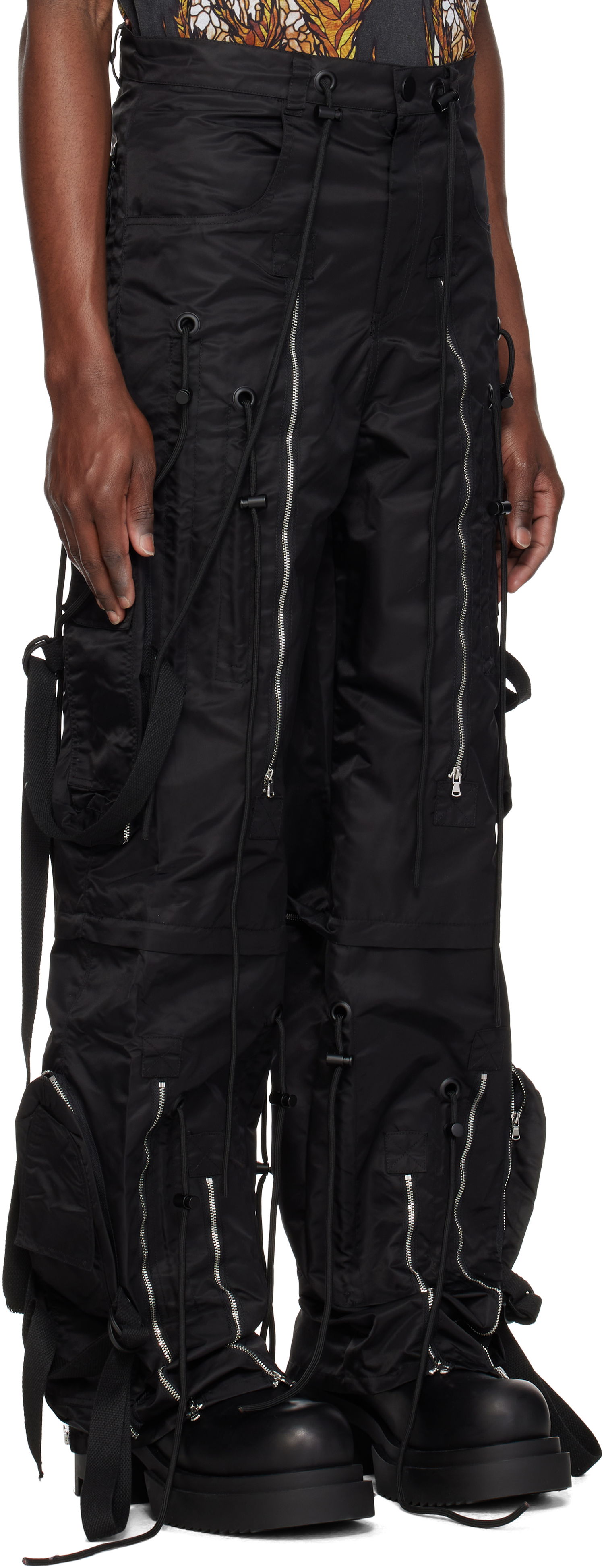 Карго панталони Who Decides War Who Decides War String Theory Cargo Pants Черно | 1121090002SS25, 1