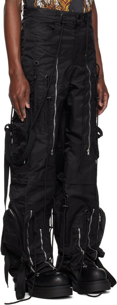 Карго панталони Who Decides War Who Decides War String Theory Cargo Pants Черно | 1121090002SS25, 1