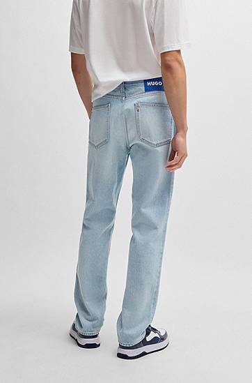 Дънки BOSS Regular Fit Stonewashed Jeans Синьо | 50529225, 1