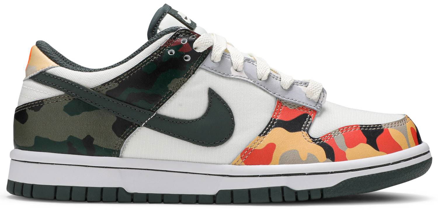 Кецове и обувки Nike Dunk Low SE "Sail Multi-Camo" GS Многоцветен | DB1909-100, 1