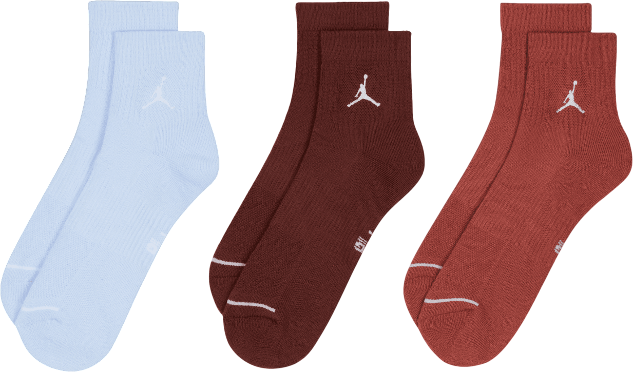 Чорапи Jordan Jordan Everyday Crew 3 Pack Socks Бяло | DX9655, 1