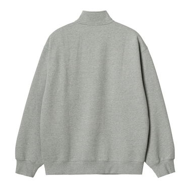 Суитчър Carhartt WIP Script Half Zip Sweatshirt "Grey Heather / Black" Сиво | A232037_00K_XX, 2