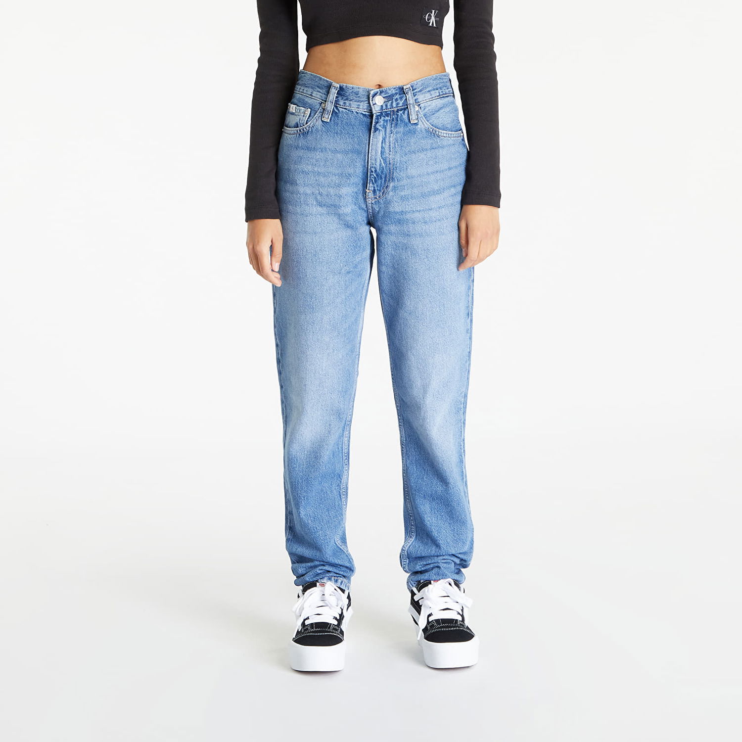 Дънки CALVIN KLEIN Mom Jean Синьо | J20J221843 1A4, 0