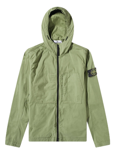 Ветровка Stone Island Supima Cotton Twill Stretch Hooded Jacket Зелено | 781543310-V0055
