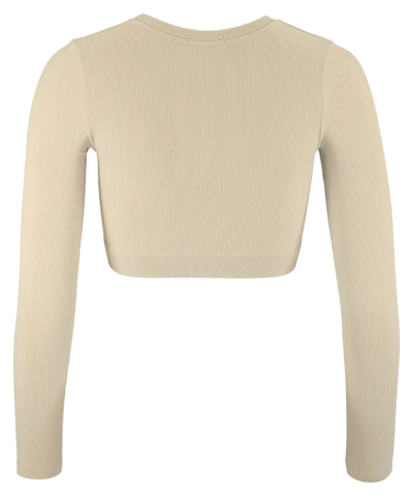 Съкратен топ Craft Craft Collective Rib Cropped Long Sleeve T-Shirt Бежово | 1916014-608000, 2