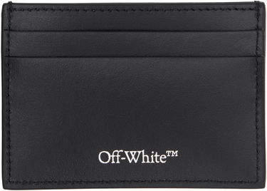 Портфейл Off-White Off-White Jitney Quote Leather Card Holder Черно | OMND09FC99LEA0011001, 1
