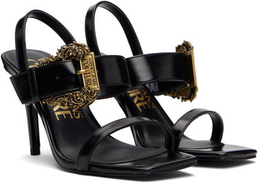 Кецове и обувки Versace Versace Jeans Couture Baroque Buckle Emily Sandals Черно | E79VA3S71_EZSC35, 3