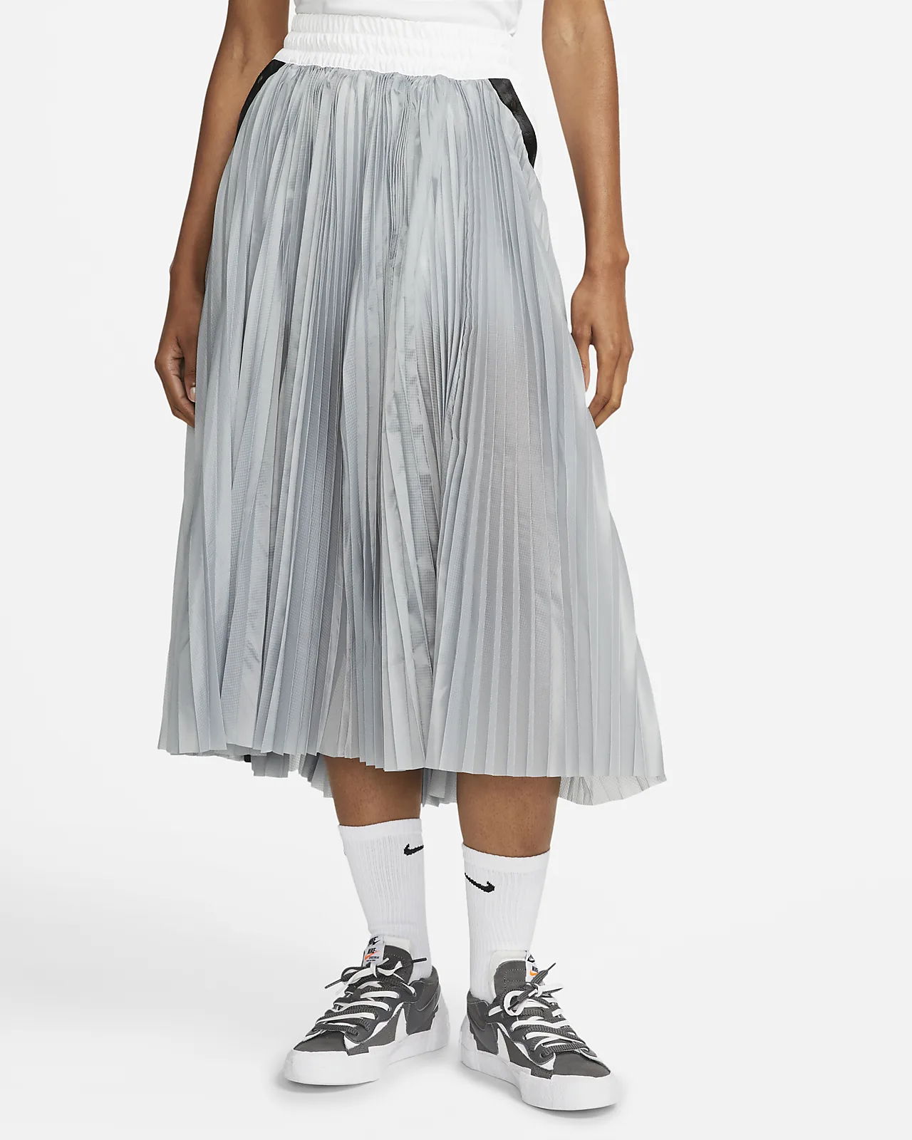 Пола Nike sacai x Skirt Сиво | CV5713-100, 0