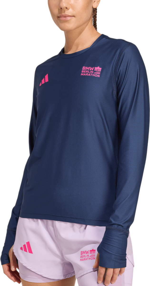 Тениска adidas Originals BMW Berlin Marathon 2025 Long Sleeve T-Shirt Тъмно синьо | jz9240, 0