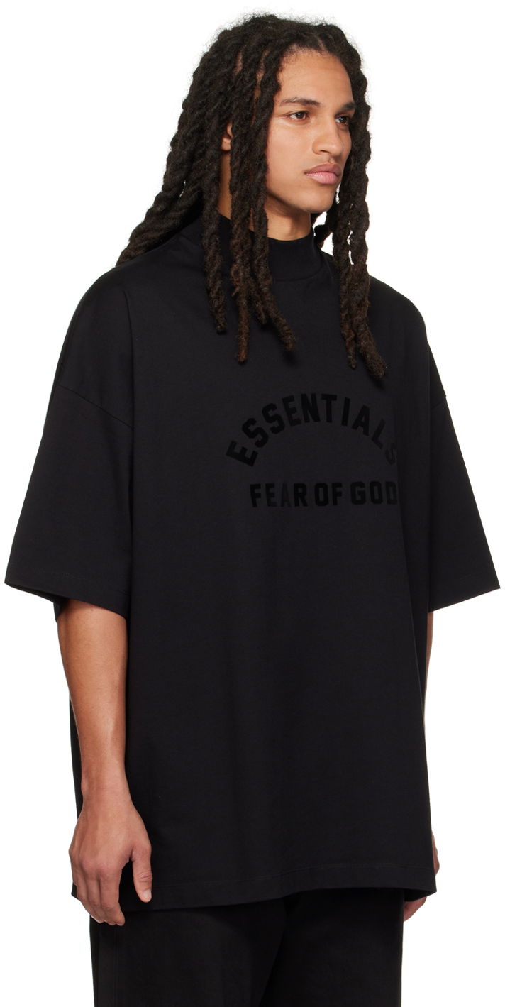 Тениска Fear of God Essentials Arch Logo Tee Черно | 125SP232000F, 1