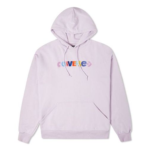 Суитчър Converse Converse Embroidered Knit Hoodie Лилаво | 10023947-A03, 0