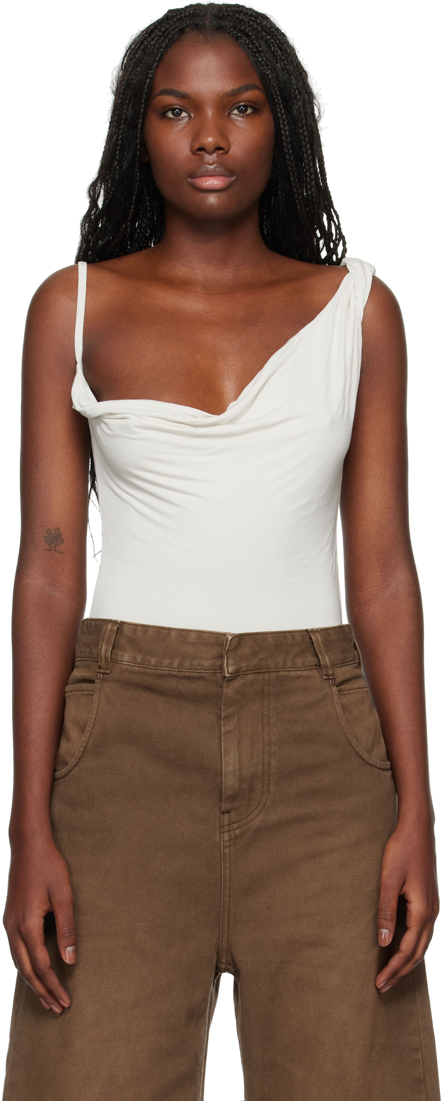 боди Entire Studios Bodysuit Бяло | ES2472RI, 0