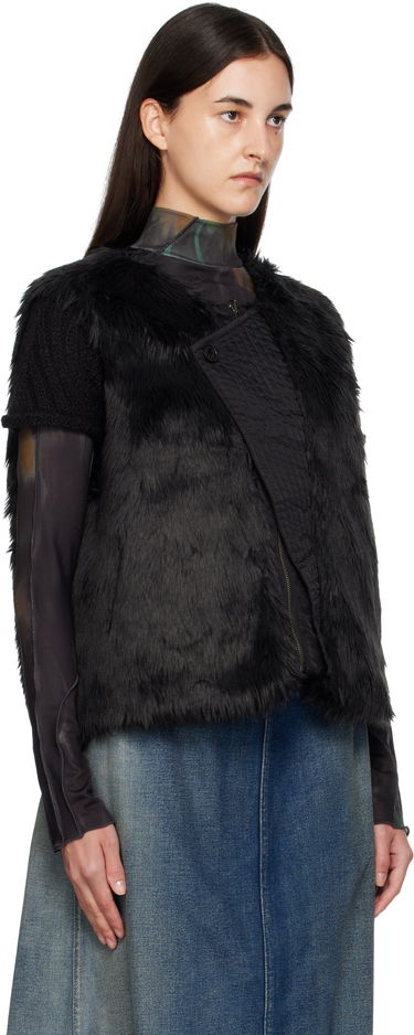 Жилетка Andersson Bell Andersson Bell Reversible Faux-Fur Vest Черно | awa723u, 1